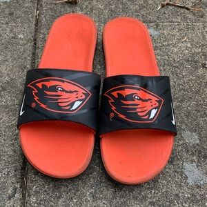 Nike Black and Orange Slide Sandals | Men size 14